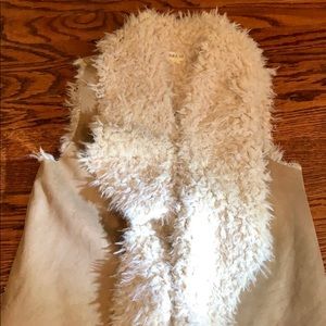 Suede and Fur Vest